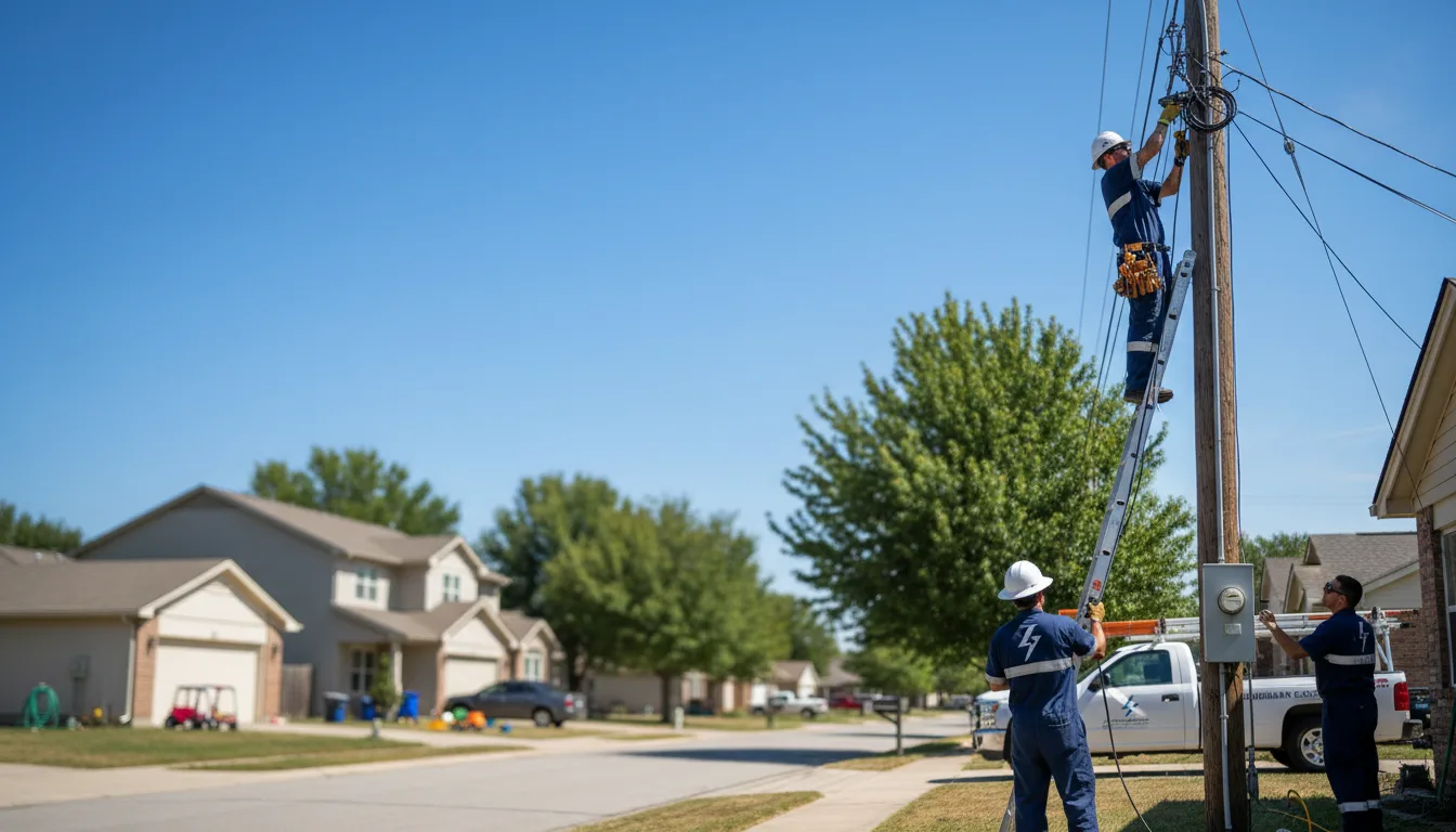 Residential electrician providing installation services in Kenvir, KY
